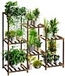 Plant Stands for Indoor Plants, Wood Outdoor Tiered Plant Shelf