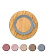 Bpa Free Baby Silicone Suction Baby Wooden Plate Set