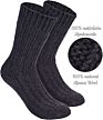 Ar-527 Autumn Logo Long Unisex Alpaca Wool Socks Men Women