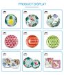 round Party Restaurant Serving Luxury Flower Style Melamine Serving Plate Set round Chip and Dip Tray Snacks Platter