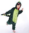 Adult Onesie Animal Cartoon Nightclothes Unisex Christmas Halloween Cosplay Pajama Green Dinosaur