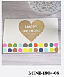 Korean Style Small Business Greeting Cards Simple Geometric Thank You Gift Card Mini Heart Shaped Birthday Card