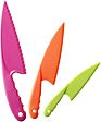 Kid Plastic Kitchen Knife Children's Safe Cooking Chef Nylon Knives Kids Kitchen Knife Set
