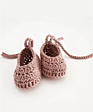 S7525 Lightweight Ballerina Socks Crochet Baby Booties for Boys Girls