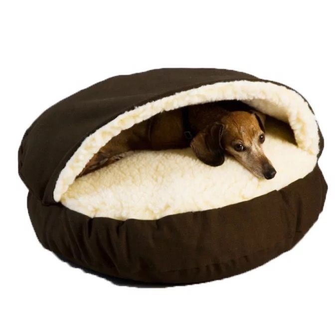 Pet Accessories Washable Cozy Snoozer Luxury Cat Bed Large round Snuggery Blanket Burrow Dog Cave Bed
