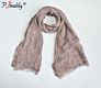 Ph Most Popular Latest Style Plain Crinkle Viscose Small Tassel Shawl Scarf