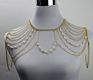 Design Gold Lacework Shape Back Body Chain Necklace