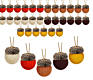 30Pcs Felt Acorn Ornaments Wool Felted with 32.8 Feet Rope for Fall Thanksgiving Christmas Tree Mantel Wall Home Vintage De