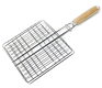 Barbecue Net Removable Barbecue Folding Grill Rectangular Grill Vegetable Basket Grill Fish Net Clip Stainless Steel
