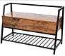 Simple Living Room Storage Rack Industrial Metal Frame Shoe Rack