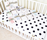 Breathable and Hypoallergenic Girls Crib Sheet Baby Sheet Fits Standard Size Crib
