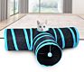 Collapsible Cat Tunnel Pet Toy 3 Ways and Peek Hole Cat Play Toy with Ball