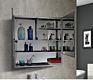 Design Stainless Steel Wall Mounted Bathroom Mirror Cabinet