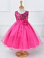 Little Girls' Sequin Mesh Tulle Dress Sleeveless Flower Party Ball Gown Girl Night Dress