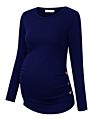 Spring Autumn Outdoor Maternity T-Shirt Lady Clothes plus Size Top for Pregnant Womanlactation Outfit Long Sleeves T-Shirt