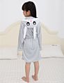 Children Star Unicorn Cartoon Animal Flannel Pajamas Fall Hooded Baby Kids Girls Bathrobe