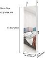 White Multifunctional Full-Length Mirror with Led Mirror Wall-Mounted Jewelry Cabinet