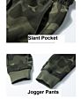 Design Camouflage Mens Sweat Joggers with Pockets Fitness Camo Military Pants