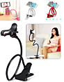 Long Arm Flat Flexible Lazy Bed Desktop Cell Mobile Necklace Phone Holder Stand with Gooseneck for Iphone and Samsung