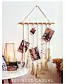 Handmade Cotton Fabric Bohemian Woven Wall Hanging Tapestry Macrame Picture Wall Hanging