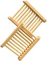 Natural Kitchen Retro Bamboo Wooden Soap Tray Bathroom Holder Dish Box Rack