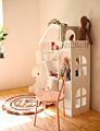 White Wooden Kids Toys Furniture Doll House Kids Wooden Dollhouses