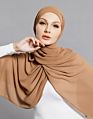 Dark Beige Style Women Chiffon Scarf Hijab Latest Arabic Malaysia Square Scarf