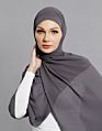 Dark Beige Style Women Chiffon Scarf Hijab Latest Arabic Malaysia Square Scarf