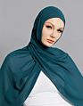 Dark Beige Style Women Chiffon Scarf Hijab Latest Arabic Malaysia Square Scarf