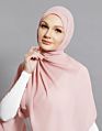 Dark Beige Style Women Chiffon Scarf Hijab Latest Arabic Malaysia Square Scarf