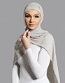 Dark Beige Style Women Chiffon Scarf Hijab Latest Arabic Malaysia Square Scarf