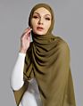 Dark Beige Style Women Chiffon Scarf Hijab Latest Arabic Malaysia Square Scarf