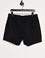 Black Shorts Men Cotton Mix Spandex Gym Shorts