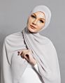 Dark Beige Style Women Chiffon Scarf Hijab Latest Arabic Malaysia Square Scarf