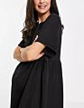 Pregnant Mother Maternity Dress in Black