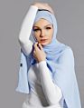 Dark Beige Style Women Chiffon Scarf Hijab Latest Arabic Malaysia Square Scarf