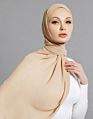 Dark Beige Style Women Chiffon Scarf Hijab Latest Arabic Malaysia Square Scarf