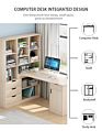 Home Multi-Function Student Table Modern White Office Furniture Desk Service