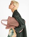 Hand-Woven Large Ladies Shoulder Bag Handbag Straw Beach Bag Travel Market Tote with Zipper for Women