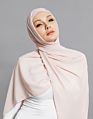 Dark Beige Style Women Chiffon Scarf Hijab Latest Arabic Malaysia Square Scarf