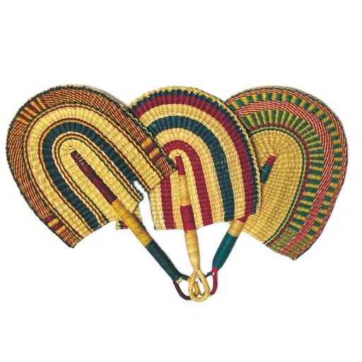 Handmade Fan Natural Wicker Grass Hand Woven Fans Home Wedding Decoration Handicraft Seagrass Fan for Wall Hanging