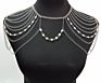 Design Gold Lacework Shape Back Body Chain Necklace