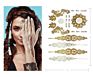 Metallic Film Gold Silver Hand Beauty Festival Party Decoration Body Temporary Tattoo Sticker