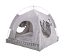 Pet Teepee Tent Foldable Bed Dog Cat House Tents