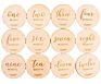 Nursery Milestone Card Set Pregnancy Milestone Laser Cut Wooden Baby Nursery Decor