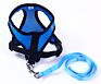 Breathable Mesh Small Dog Pet Harness and Leash Set Puppy Cat Vest Harness Collar for Chihuahua Pug Bulldog Cat