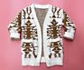 Rarewe Women Aztec Tribal Print Fuzzy Soft Cardigan Duster Customizable