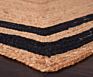 Designer Abstract Rectangle Jute Braided Reversible Carpet, Hand Woven Classic Rug| Various Sizes Available