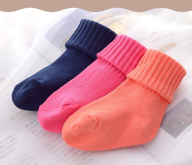 Autumn/ Thickening Style Infant Socks Baby Cotton Sock for Children 0-6 Years Old Little Girl Long Tube Warm Socks Baby