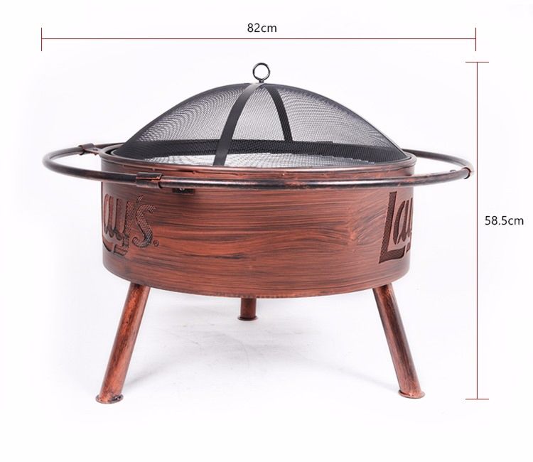 House Backyard Outdoor Home Wood Burning Customized round Charcoal Indoor Fire Pit